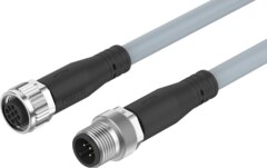 连接电缆 M12x1 A 编码，1 mm²