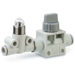 VHK2-X295 系列 带残压指示灯的手动阀 2通口