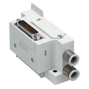 JSY3000/5000 系列 5通电磁阀 插入式 单体 底板型 [对应IP67] (侧向配管/底面配管) 阀+底板(带阀)