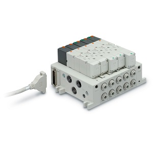 VQ4000 系列 5通电磁阀 插入式单元/底板配管型 F组件(D型辅助插头组件) 集装式