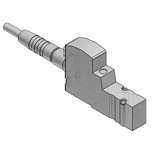 SYJ300·500·700 系列 3通电磁阀 弹性密封 底板配管型 符合IEC60947-5-2标准M8接头式 单体阀
