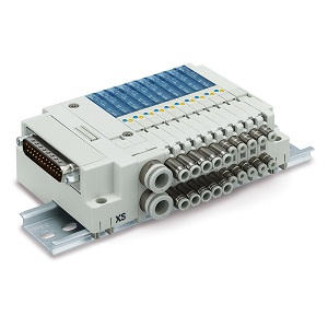 SJ4000 系列 4通电磁阀 插入式 插座接线集装式 D型辅助插座/扁平电缆