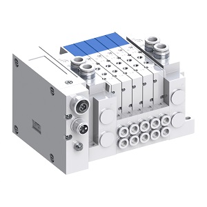 SY3000·5000-X990 系列 5通电磁阀 插入式 模块连接型 上配管 对应EX500网关分散系统2(128点)