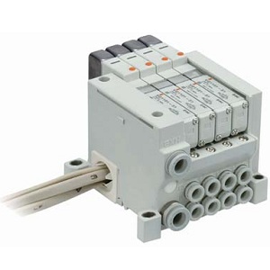 VQ1000/2000 系列 集装式 底板配管型 插入式单元 L组件(VQ1000/2000)的场合