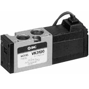 VK3000 系列 5通电磁阀直动式座阀 弹性密封 直接配管型