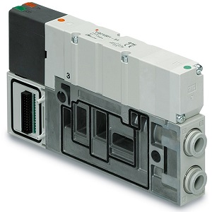 C-VQC2000-1 系列 5通电磁阀 底板配管型 插入式组件 阀型号
