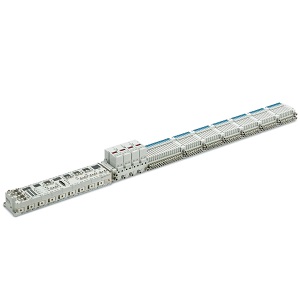 JSY3000-P 系列 电气比例阀一体型 对应64位集装式 紧凑型5通电磁阀 插入式 插件连接底板 EX600系列 10型横配管型