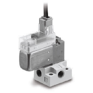 V100 系列 3通电磁阀 直动式 底板配管型 大流量:U型