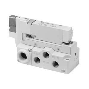 VQ1000 系列 5通电磁阀 插入式组件 底板配管型