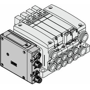 VQC1000 系列 5通电磁阀 底板配管型 插入式组件 集装式型号 EX260