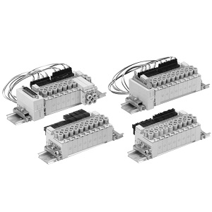 VQ1000 系列 5通电磁阀 盒式 插头引线式 直接配管型