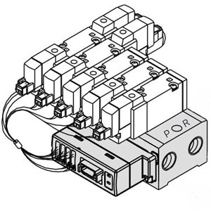 SYJ5000 系列 EX510网关式串联传送系统 底板配管型集装式 42SA型