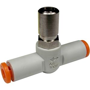 AS□□□1F-T 系列 用专用工具调节速度控制 带快换接头 直通型