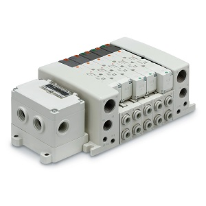 VQC4000 系列 5通电磁阀 底板配管型 插入式组件 S组件(串行传送组件) 对应EX126一体型(对应输出)串行传送系统集装式 对应IP67