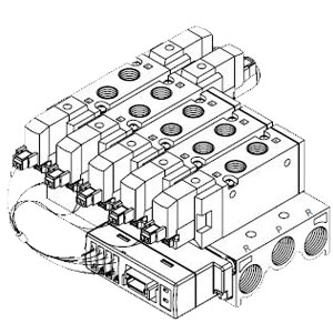 SYJ7000 系列 EX510网关式串联传送系统 底板配管型集装式 41SA型