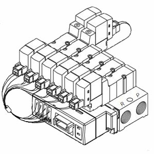 SYJ5000 系列 EX510网关式串联传送系统 底板配管型集装式 41SA型