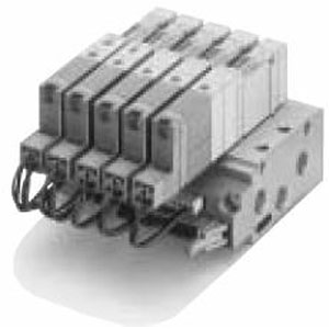 SX3000·5000·7000 系列 5通电磁阀 底板配管型集装式 整体集装板/扁平电缆配线 42P/N型 共通外部先导式兼用型
