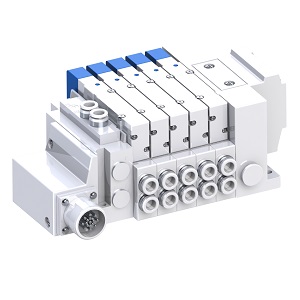 SY3000·5000-X990 系列 5通电磁阀 插入式 模块连接型 上配管 对应多针插头