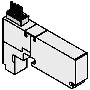 集装式可选部件 带插座的盖板 适用于VQC1000系列