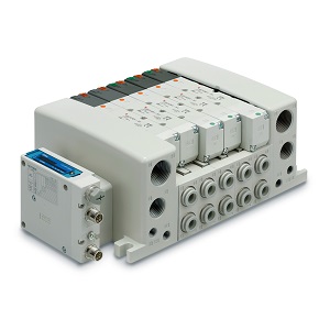 VQC4000 系列 5通电磁阀 底板配管型 插入式组件 S组件(串行传送组件) 对应EX260一体型(对应输出)串行传送系统集装式 对应IP67