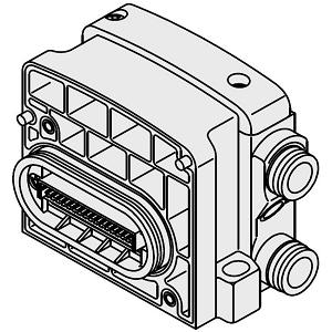 集装式组件型号 D侧端板组件 适用于VQC1000/2000系列