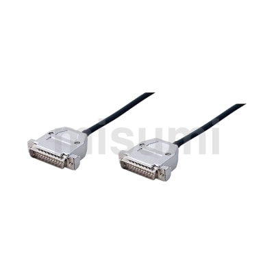 EMI对策 RS232C线束  Dsub25芯-Dsub25芯组装式自由长/直排接线/米思米原创品